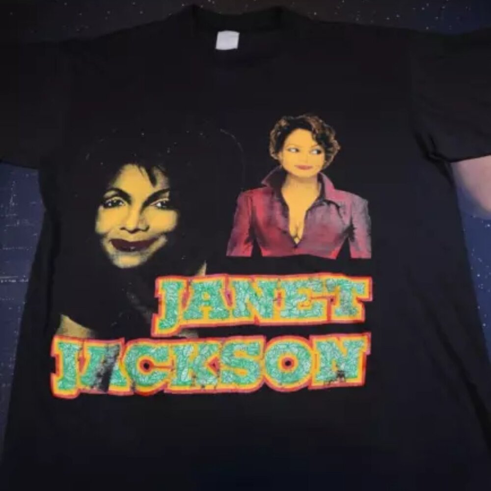 Vintage 1990s Janet Jackson Poetic Justice Bootleg Rare Rap Tee Men's Size XL - Picture 2 of 10